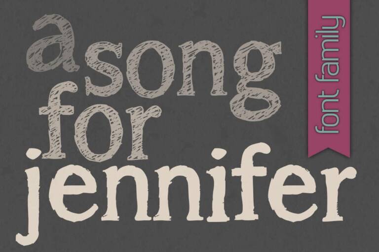 A Song for Jennifer Font Family Graphic