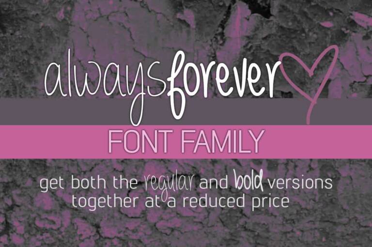 Always Forever Font Family Graphic