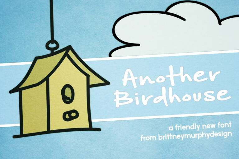 Another Birdhouse Font Family Graphic