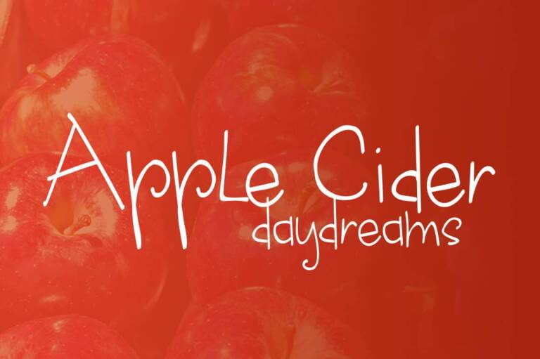 Apple Cider Daydreams Font Graphic