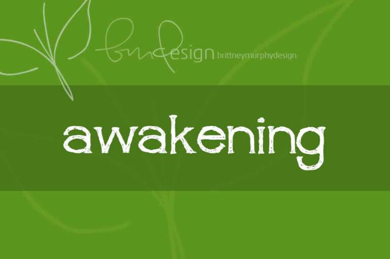 Awakening Font Graphic