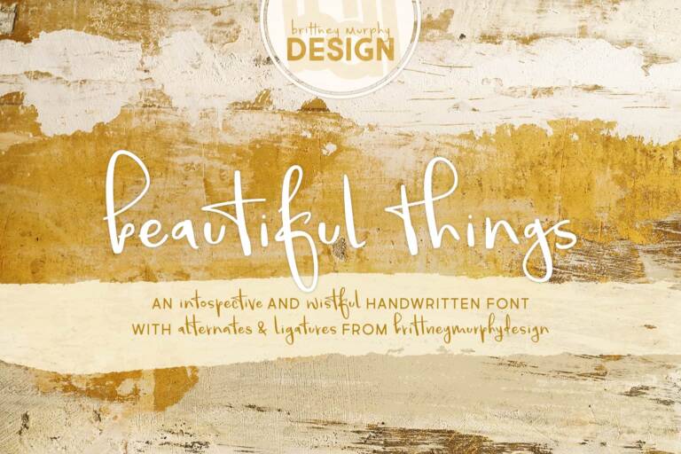 Beautiful Things Font Graphic