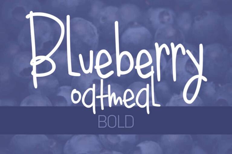 Blueberry Oatmeal Bold Graphic