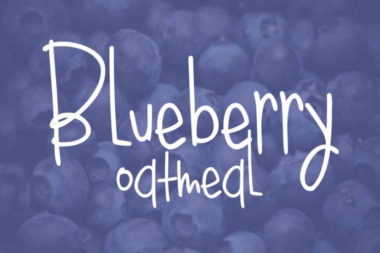 Blueberry Oatmeal Font Graphic