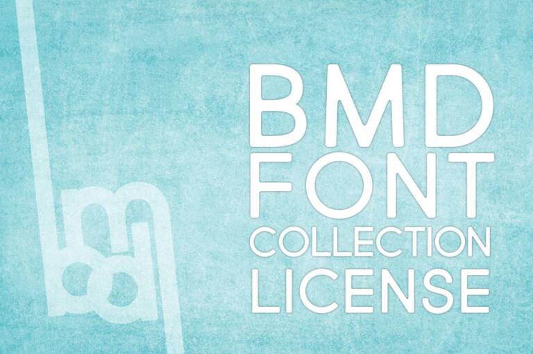BMD Font Collection License Graphic