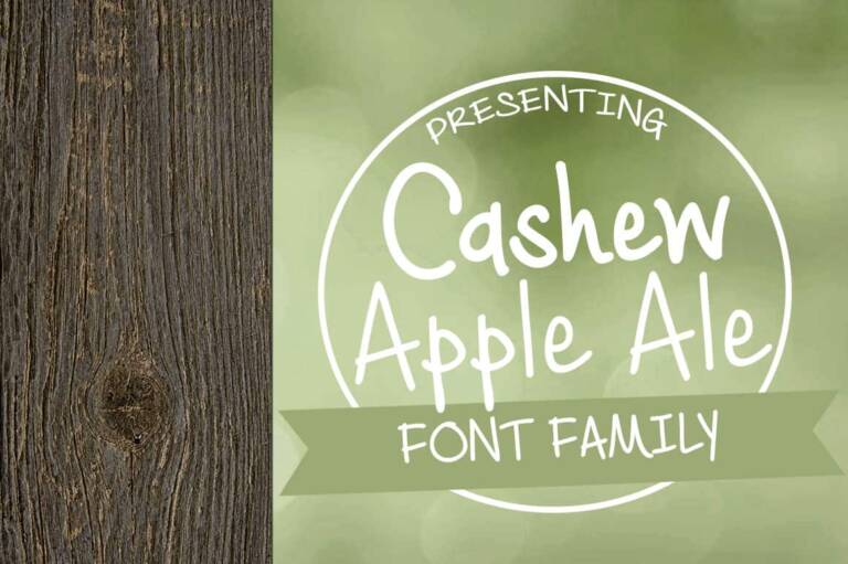 Cashew Apple Ale Font Family Graphic