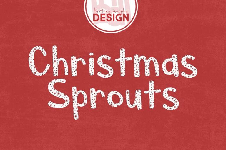 Christmas Sprouts Font Graphic