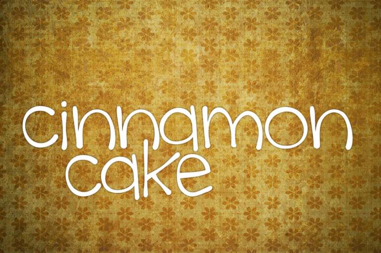 Cinnamon Cake Font Graphic