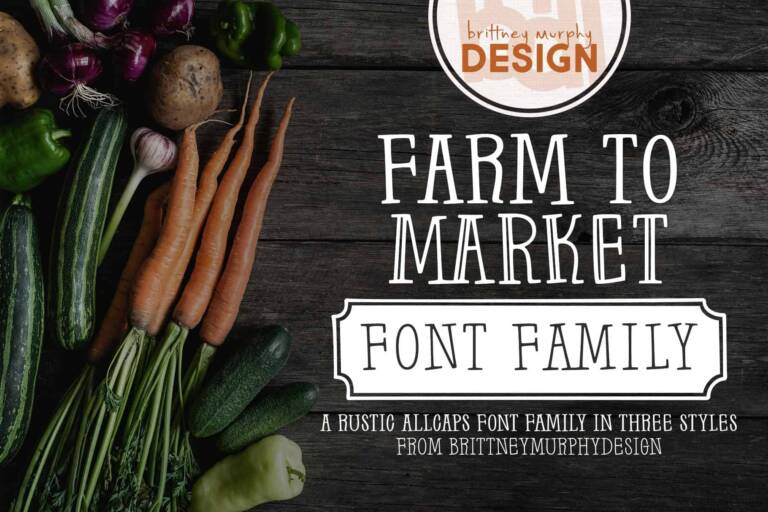 Farm to Market Font Family Graphic