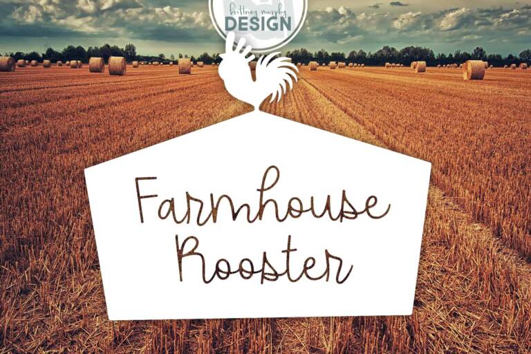 Farmhouse Rooster Font Graphic