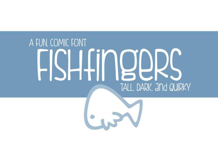 Fishfingers Font Graphic