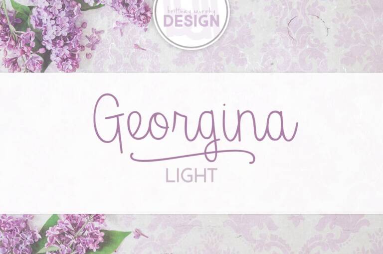 Georgina Light Font Graphic