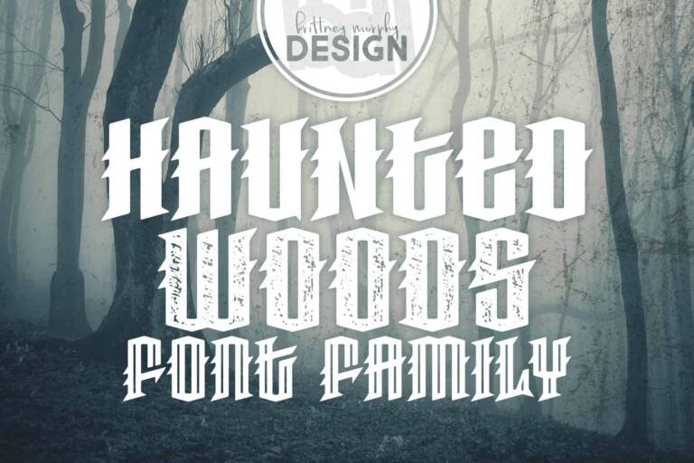 Haunted Woods Font Family Graphic