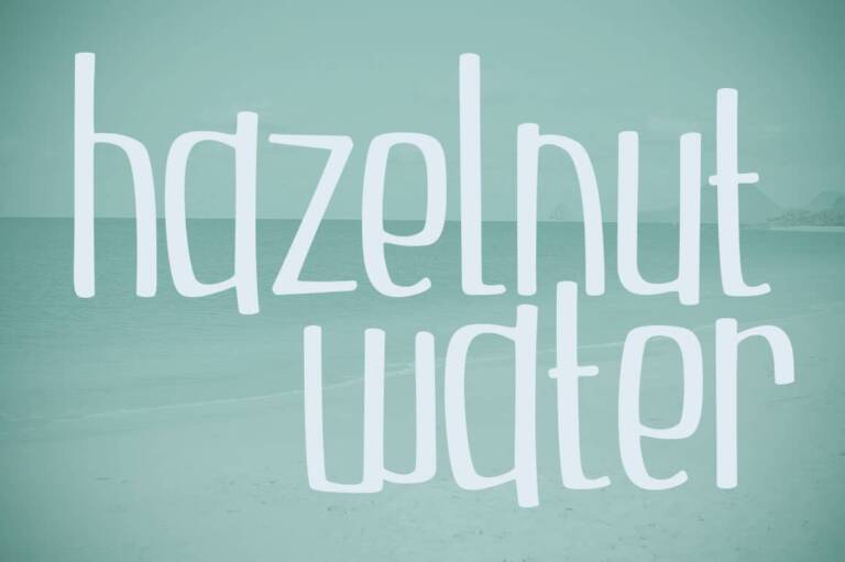 Hazelnut Water Font Graphic
