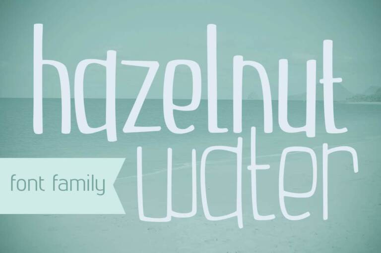 Hazelnut Water Font Family Graphic