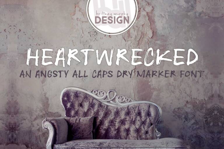 Heartwrecked Font Graphic