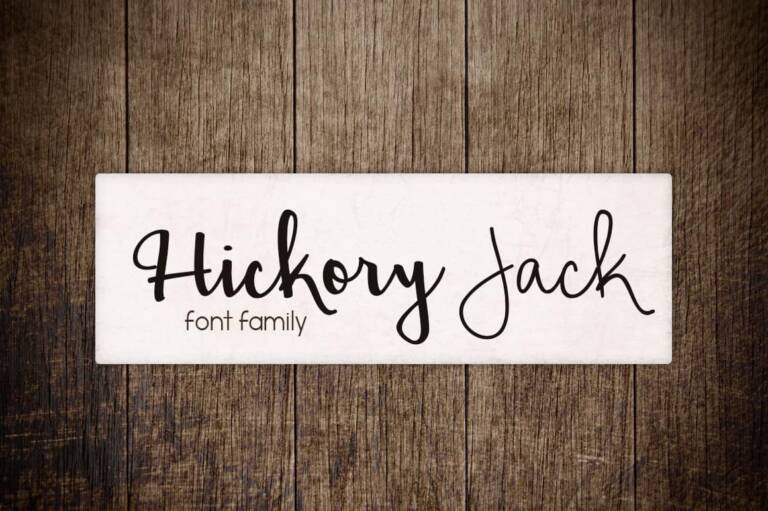 Hickory Jack Font Family Graphic