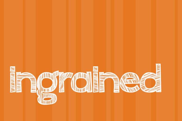 Ingrained Font Graphic