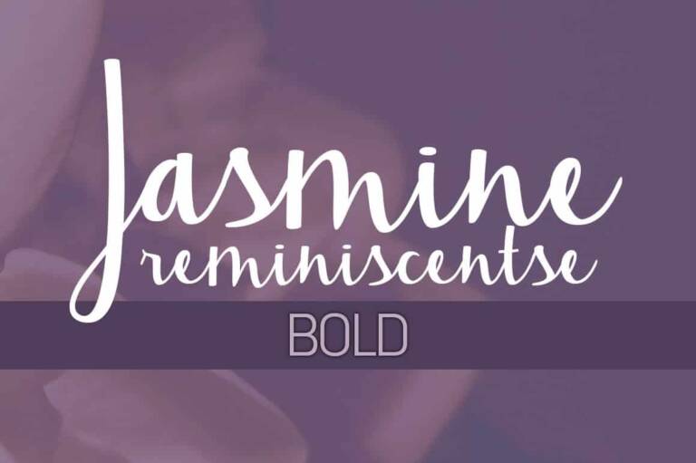 Jasmine Reminiscentse Bold Font