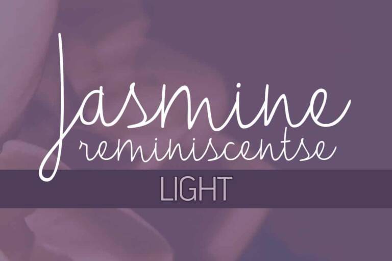 Jasmine Reminiscentse Light Font