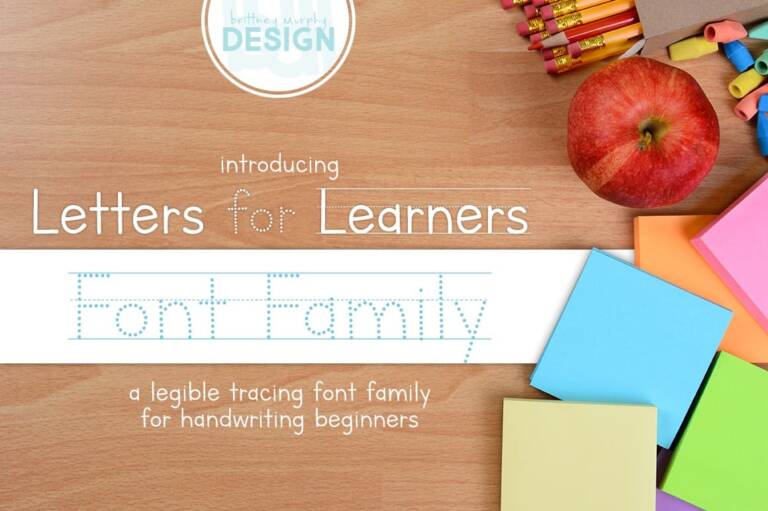 Letters for Learners Font Family Graphic