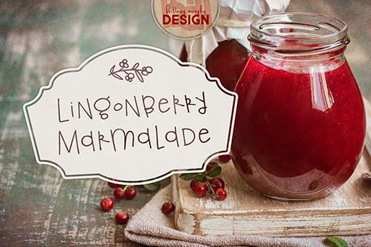 Lingonberry Marmalade Font Graphic