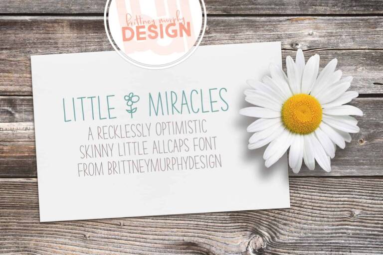 Little Miracles Font Graphic