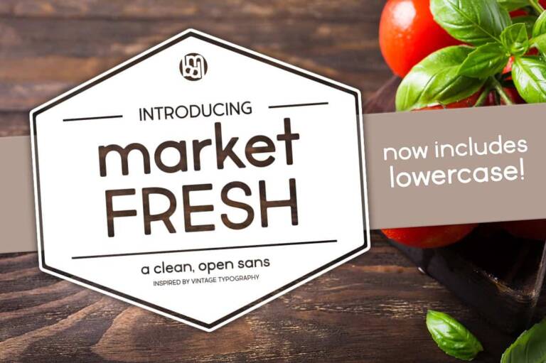 Market Fresh Font Graphic