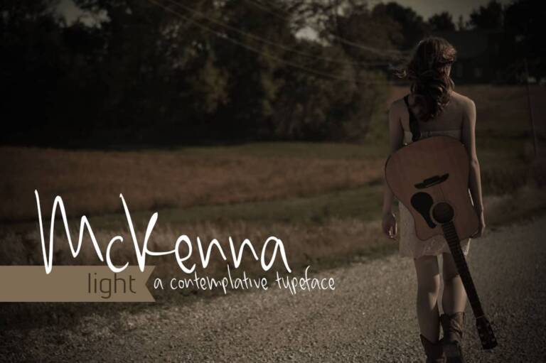 McKenna Light Font Graphic