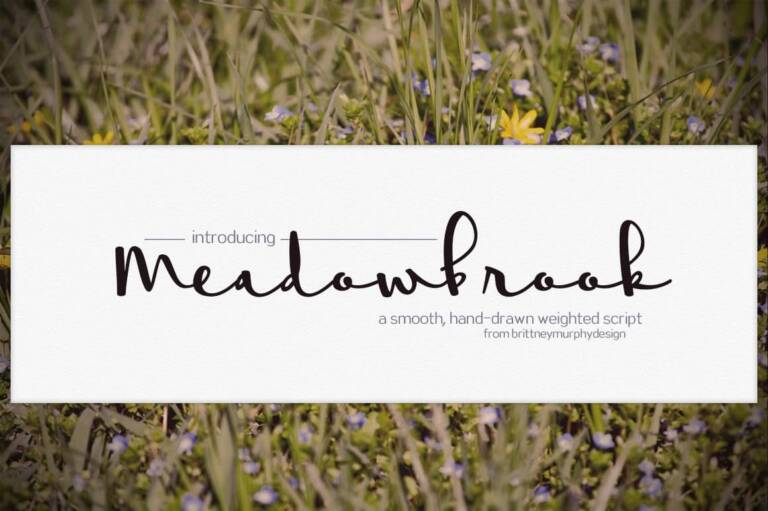 Meadowbrook Font Graphic