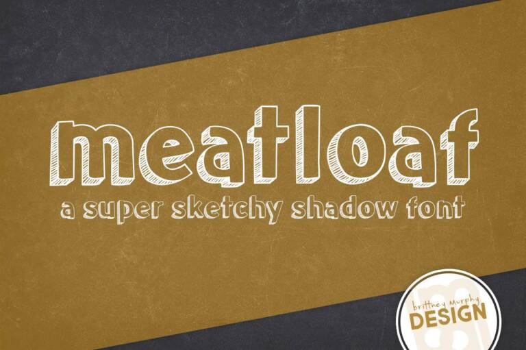 Meatloaf Font Graphic