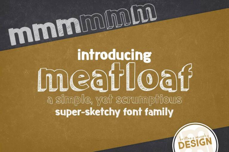 Meatloaf Font Family Graphic