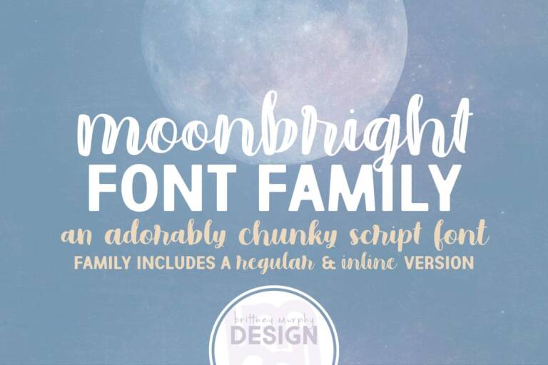 Moonbright Font Family Graphic