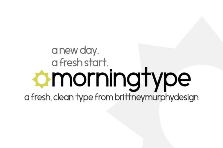 Morningtype Font Graphic