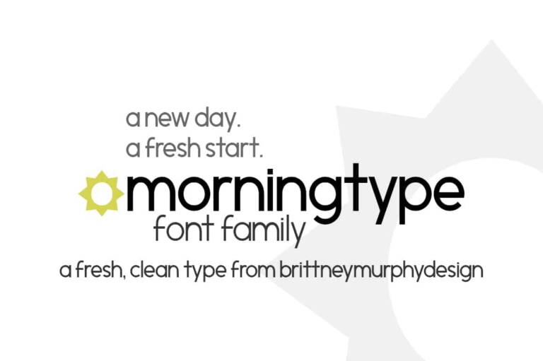 Morningtype Font Family Graphic