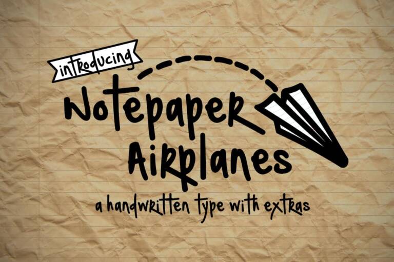 Notepaper Airplanes Graphic