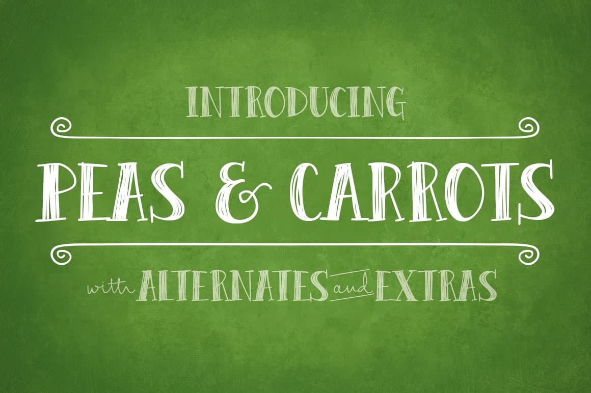 Peas and Carrots Font Brittney Murphy Design