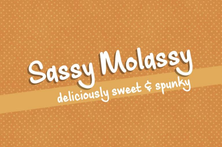 Sassy Molassy Font Graphic