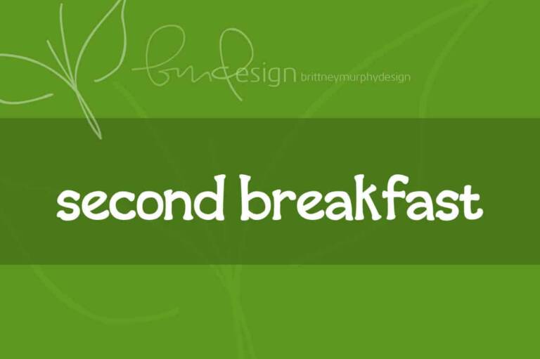 Second Breakfast Font Graphic
