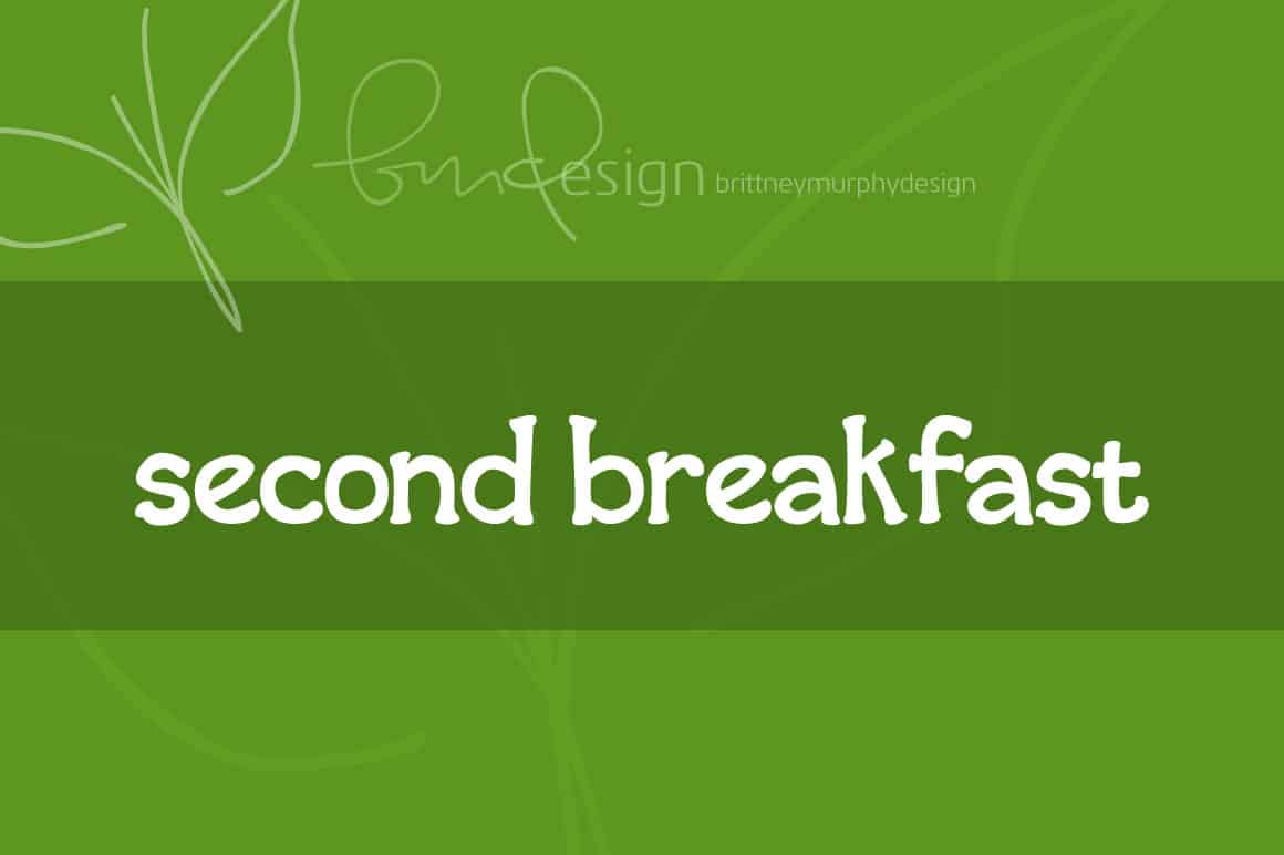 Second Breakfast Font - Brittney Murphy Design
