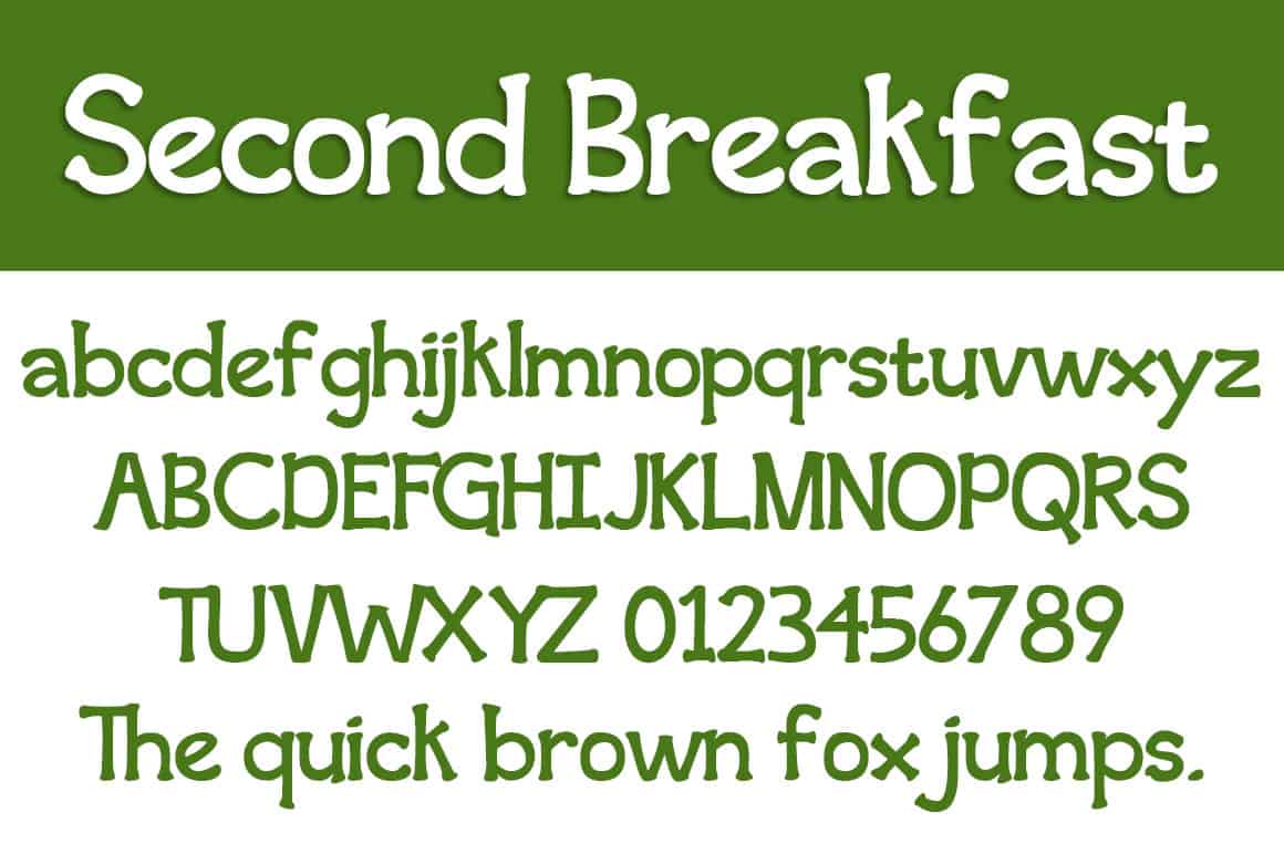 Second Breakfast Font - Brittney Murphy Design