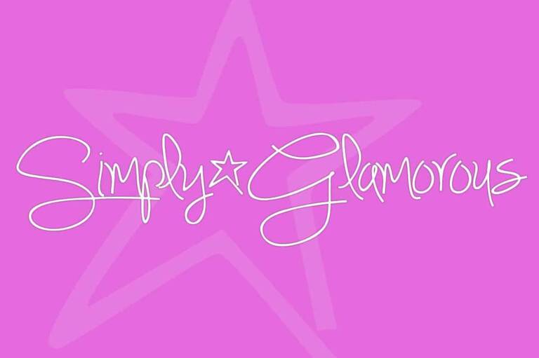 Simply Glamorous Font Graphic
