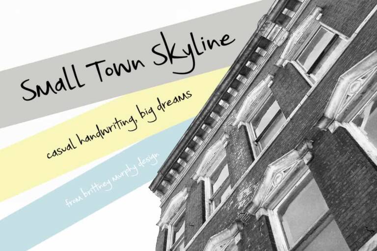 Small Town Skyline Font