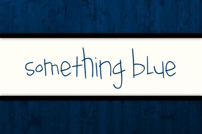 Something Blue Font Graphic