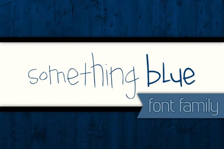 Something Blue Font Family Graphic