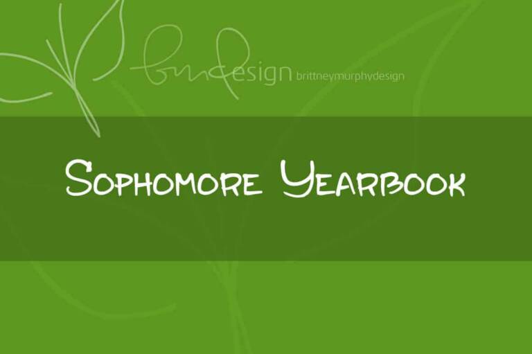 Sophomore Yearbook Font