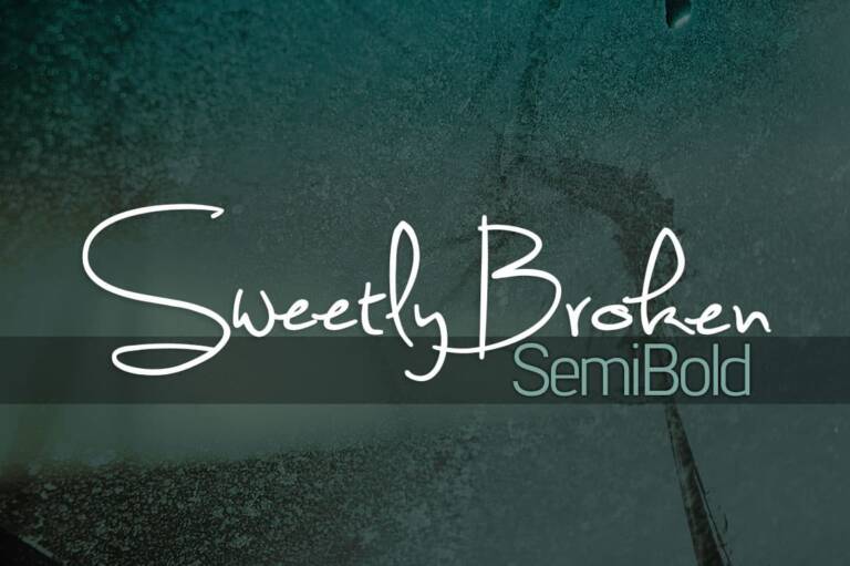 Sweetly Broken Semibold Font Graphic
