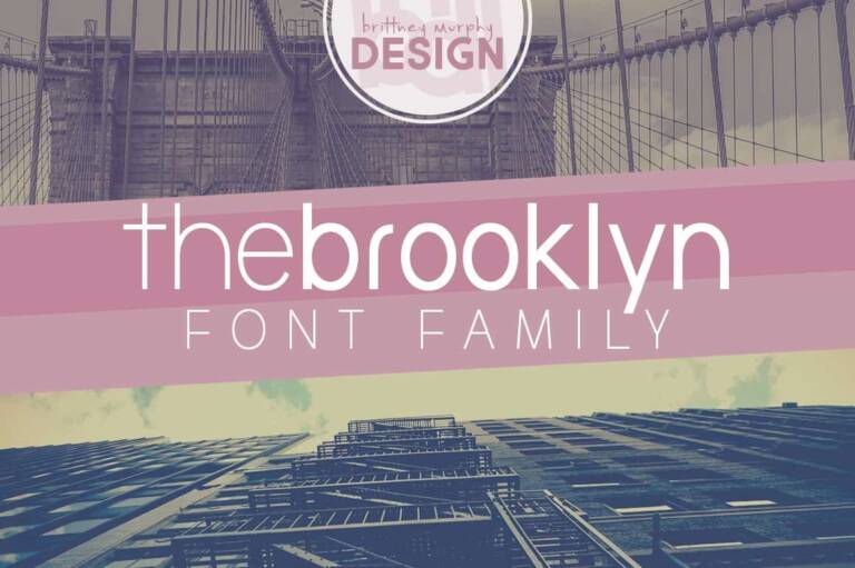 The Brooklyn Font Family Graphic