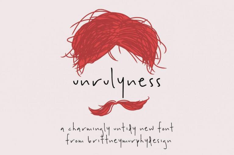 Unrulyness Font Graphic
