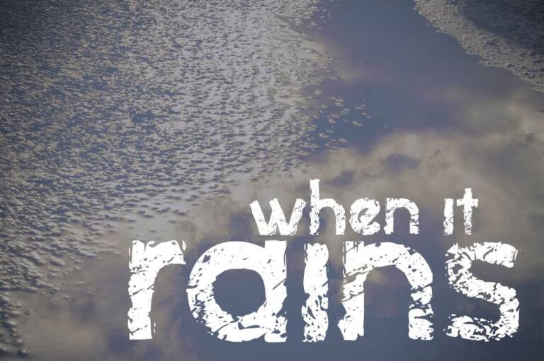 When It Rains Font Graphic